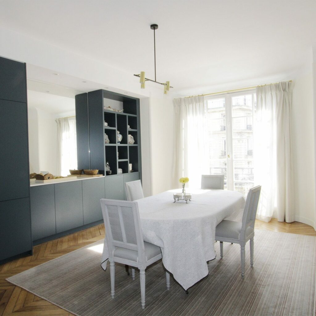 Cuisine Wagram bleu vert