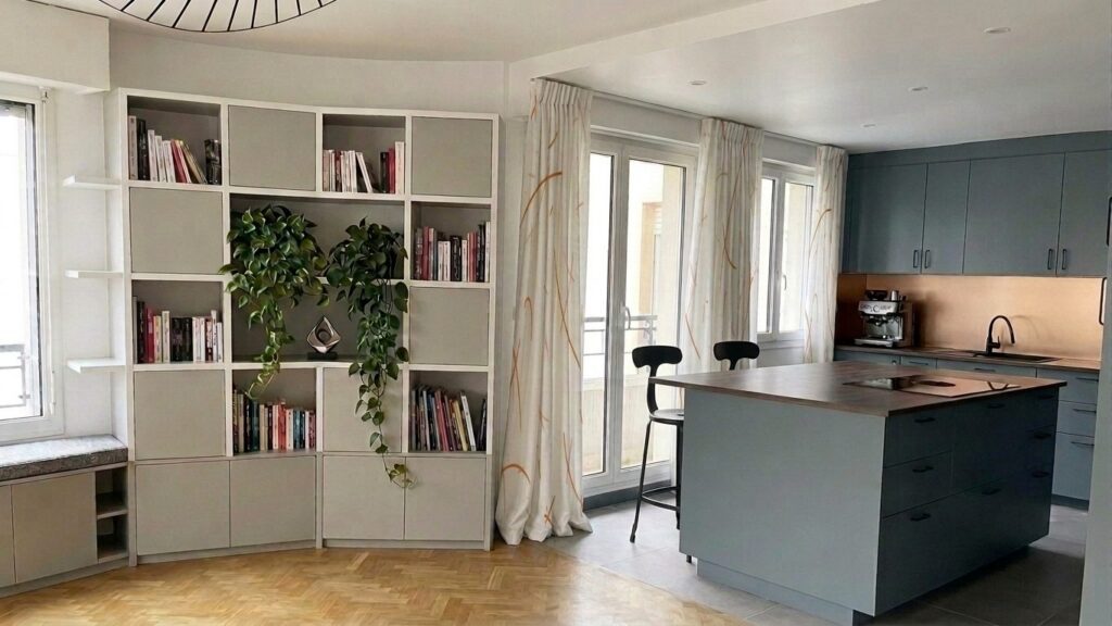 Bibliothèque sur mesure Cuisine sur mesure